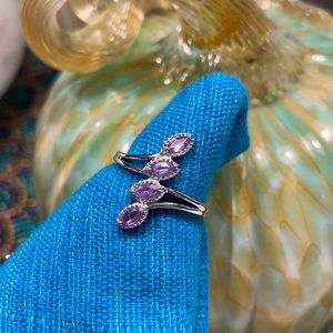Madagascar purple sapphire ring size 9